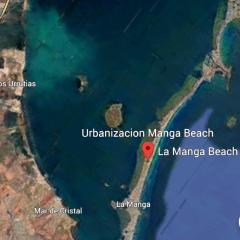 The Manga Beach Sea view Studio Crystal clear water & Sandy beach, Fibre Wifi & Airco