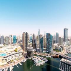 Luxury Escapes- Elegant Marina View Bay Central 3BR and Maids Room- single bed