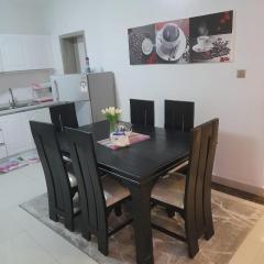 Executive elegantly furnished three bedroom apartment with all modern facilities ,modern swimming pool ,fully equipped gym,children playground and close proximity to major shopping centers and gourmet restaurants