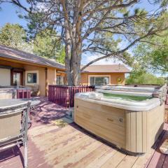 3 Mi to Garden of the Gods Quiet Home with Hot Tub!