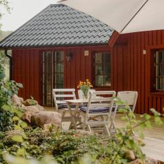 Quaint Barn Nestled Between Sea And Forest
