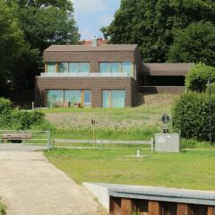 Architect House With Vintage Classics By River