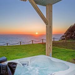 Dolphin by OceanviewHotTubs Oceanfront Shelter Cove Tesla