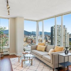 Scenic 2BR City Escape Floor-to-Ceiling Mountain Views