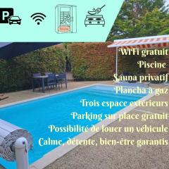 Independent F2 pool sauna garden