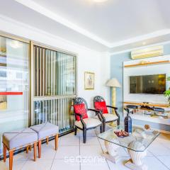 Apt completo com varanda, Setor Sudoeste - POR0017