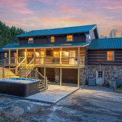 Smokies Getaway with Fire Pit Game Room & Hot Tub