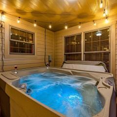 Luxury Cabin w Hot Tub Games Views await