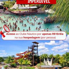 Náutico Flat Service Com Oferta Especial No Clube Náutico Praia Caldas Novas Somente 10 Reais Por Pessoa
