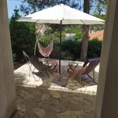 Cozy Jelsa apartment in the shade of the pines.
