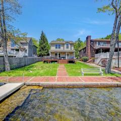 Lakefront home with kayaks fire pit hot tub and walk to restaurants and bars