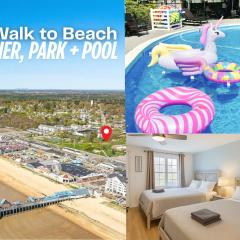 Walk to Beach Pier 1BR Suite with Pool Kitchenette Sunset Suites 10