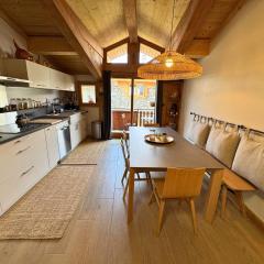 Charmante maison de village rénovée 4 pièces, 3 niveaux, 80m², 6 pers, à St Marcel, proche pistes ski. - FR-1-452-381