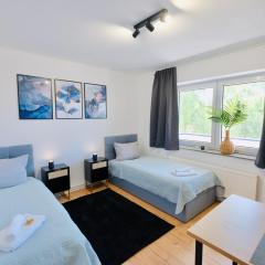 Apartment Pietsch - 6 Personen-3 Schlafzimmer- Boxspringbetten- Smart TV- Balkon- Zentral