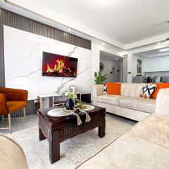 newly furnished three bedroom apartment with swimming pool fully equipped gym children playground ample parking space and unbeatable scenic city views