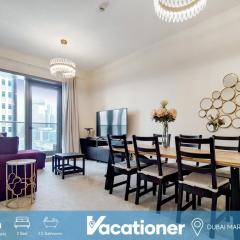 Vacationer I Sparkle T1 2 Bedroom I Marina Views I Steps away from Beach I Gym, Pool, Parking & Wi-Fi