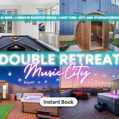 Rooftop Hot Tub Game Room Barrel Sauna Nashville