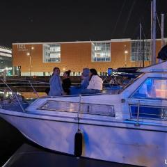 Unusual night on a small yacht
