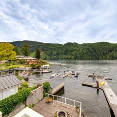 Waterfront Home on Lake Samish with Hot Tub and Dock!