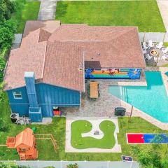 Heated Pool BBQ Fire Pit Mini Golf Outdoor Bowling