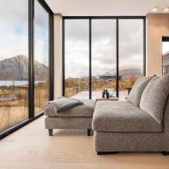 New lodge at seaside, near Henningsvær Lofoten