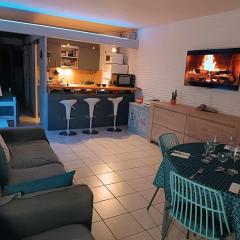 Appartement climatisé accès direct plage