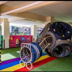 luxurious fully furnished two bedroom apartment with heated swimming pool fully equipped gym ample parking space children playing ground and unbeatable city views