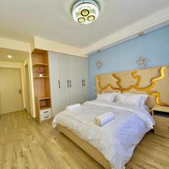 elegant celestial two bedroom apartment with amazing breathtaking city views heated swimming pool fully equipped gym ample parking space and children playing ground