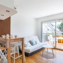 Studio cabine proche plage avec balcon sud, Wifi, et parking - Carnac - FR-1-477-98