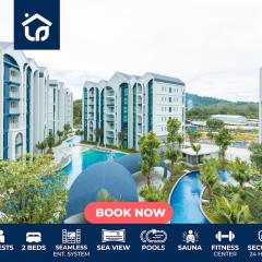 C111 Modern 2BR Escape, Steps to Beach & Cafes