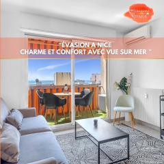 Bel appartement vue mer proche de la promenade des anglais
