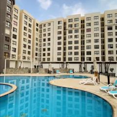 elegant apartment with balcony lake view and pool access