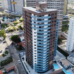 Porto Tropical Residence - 16º andar com varanda para o Mar e morro do careca