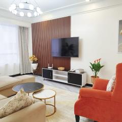 elegant beautifully furnished two bedroom apartment with unbeatable city scenic views with swimming pool and well equipped gym and ample parking space