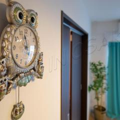 P7 신축 apt 넓은 테라스 조용한 3LDK 로얄층 침대6 감성적