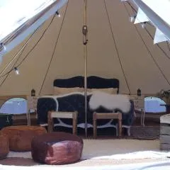 Hidden gem! boho glamping tent with pool and hot tub