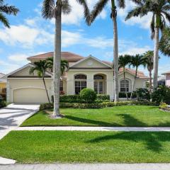 Beachy waterfront home with heated pool and S exposure