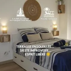 Le Patio Phocéen Studio avec terrasse et piscine proche centre Aix