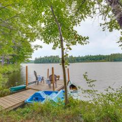 Private Dock and Deck Tranquil Dam Pond Cottage!
