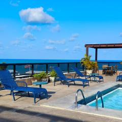Flat Luxo Frente Mar com Vista Espetacular
