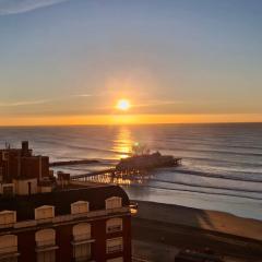 Monoambiente cuádruple con vista al mar