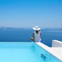 Elegant Santorini House Villa Serenity Caldera Viewoutdoor Hot Tub Private Pool Oia