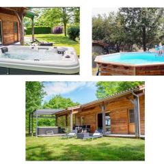Chalet Cèdre - Les Chalets de Barruérot - Spa jacuzzi privatif