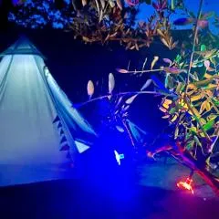 Tipi sous les étoiles option petit déjeuner et dîner