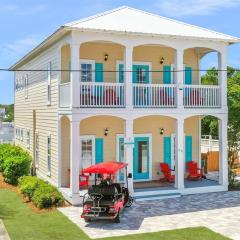 Luxury Home w/ Pool, Game Room, & Golf Cart – Steps to Beach!