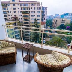 Elegant cozy two bedroom apartment with swimming pool well equipped ample parking space, children playing ground and amazing city views