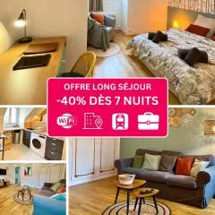 Le Corneille - Idéal Pros & Couples - Centre historique - À pied Château 5min-Gare 10min - Au calme - Fibre - Parking du Château gratuit 5min à pied
