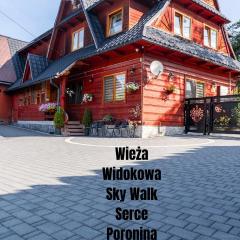 Gościniec U Ani - pod wieżą widokową Sky Walk, nieopodal szlaków na Polane Rusinową , Gęsią Szyje, Polane Zgorzelisko , Tarasówke i Palenice