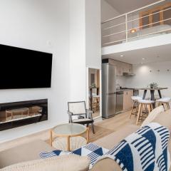 Downtown Loft with Fireplace and Parking for 6 Guests