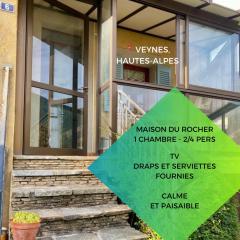 Maison du Rocher Veynes - 2 à 4 personnes - Draps et Serviettes fournies